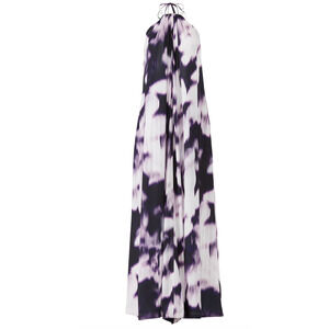 KAUFMANFRANCO Purple Halter Maxi Dress SMALL Backless Sundress Designer $1195